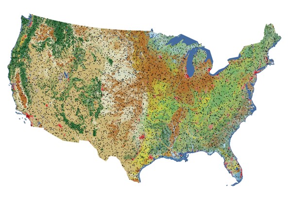 Map of CONUS