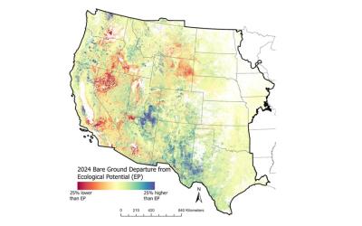 Map of eastern CONUS with Ecological Potential data